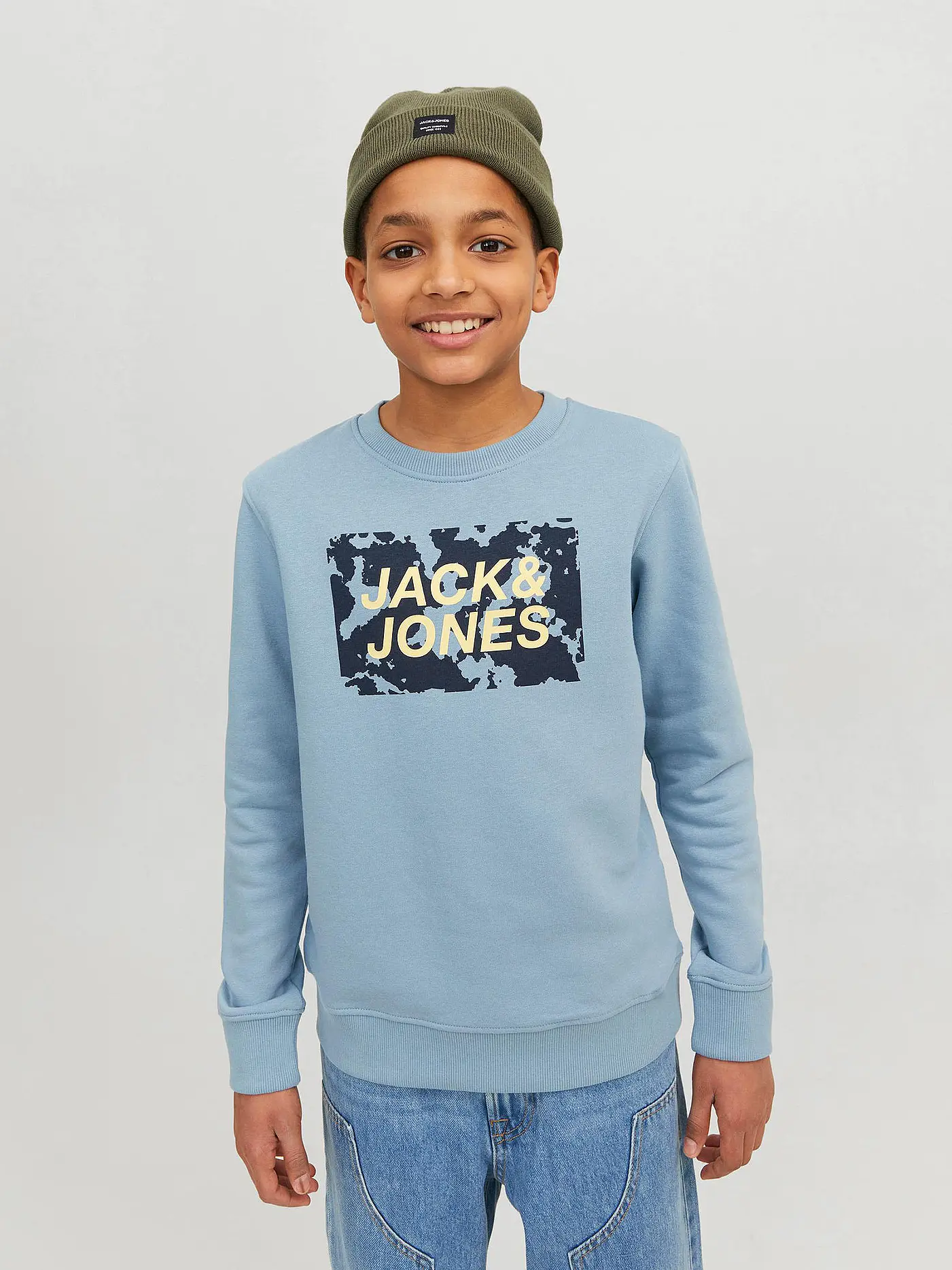 JACK & JONES | Jungen Haube " DNA " | olive